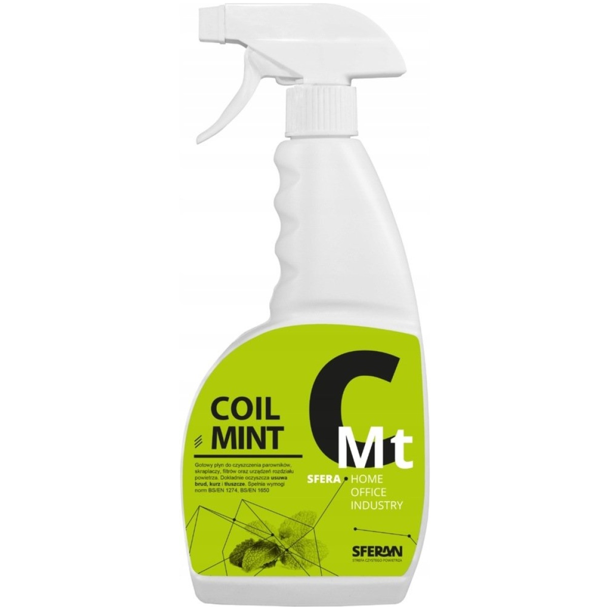 Środek w atomizerze do czyszczenia klimatyzacji o zapachu miętowym 0,75 l - SFERAN Coil Mint RTU