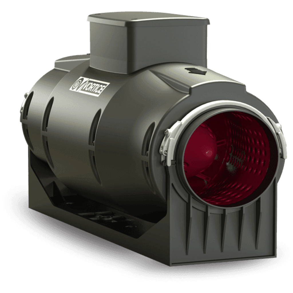 Wentylator kanałowy 250 mm izolowany akustycznie o przepływie mieszanym 1550 m3/h - VORTICE Lineo 250 Quiet