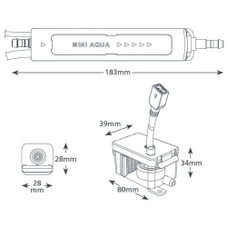 Pompka skroplin wąska Mini Aqua FP2406 - ASPEN PUMPS