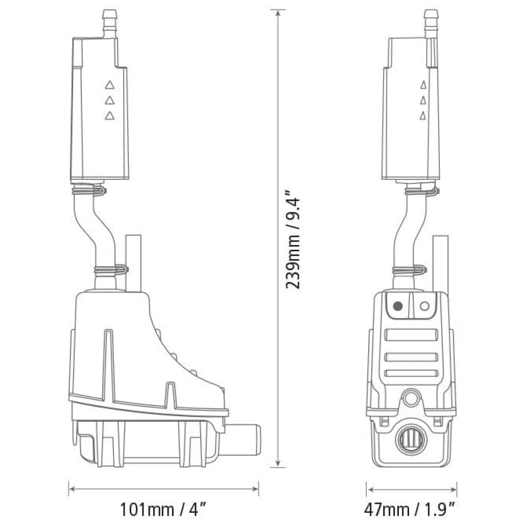 Pompka skroplin cicha z korytkiem Silent+ Lime Mini FP3312/2 - ASPEN PUMPS