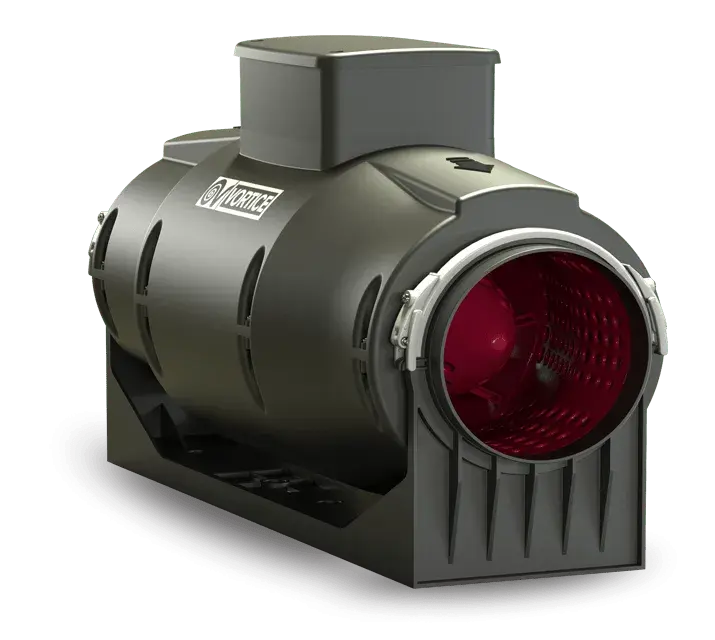 Wentylator kanałowy 160 mm izolowany akustycznie o przepływie mieszanym 510 m3/h - VORTICE Lineo 160 Quiet