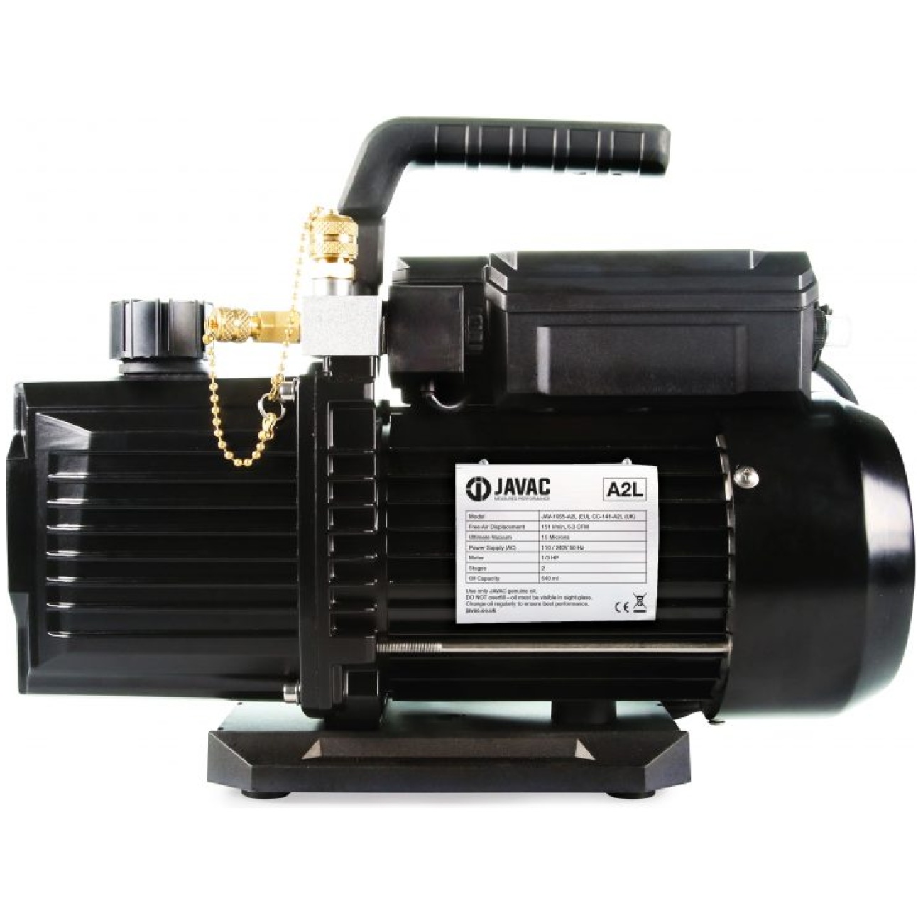 Pompa próżniowa do klimatyzacji dwustopniowa 151 l/m - JAVAC JAV-1065-A2L