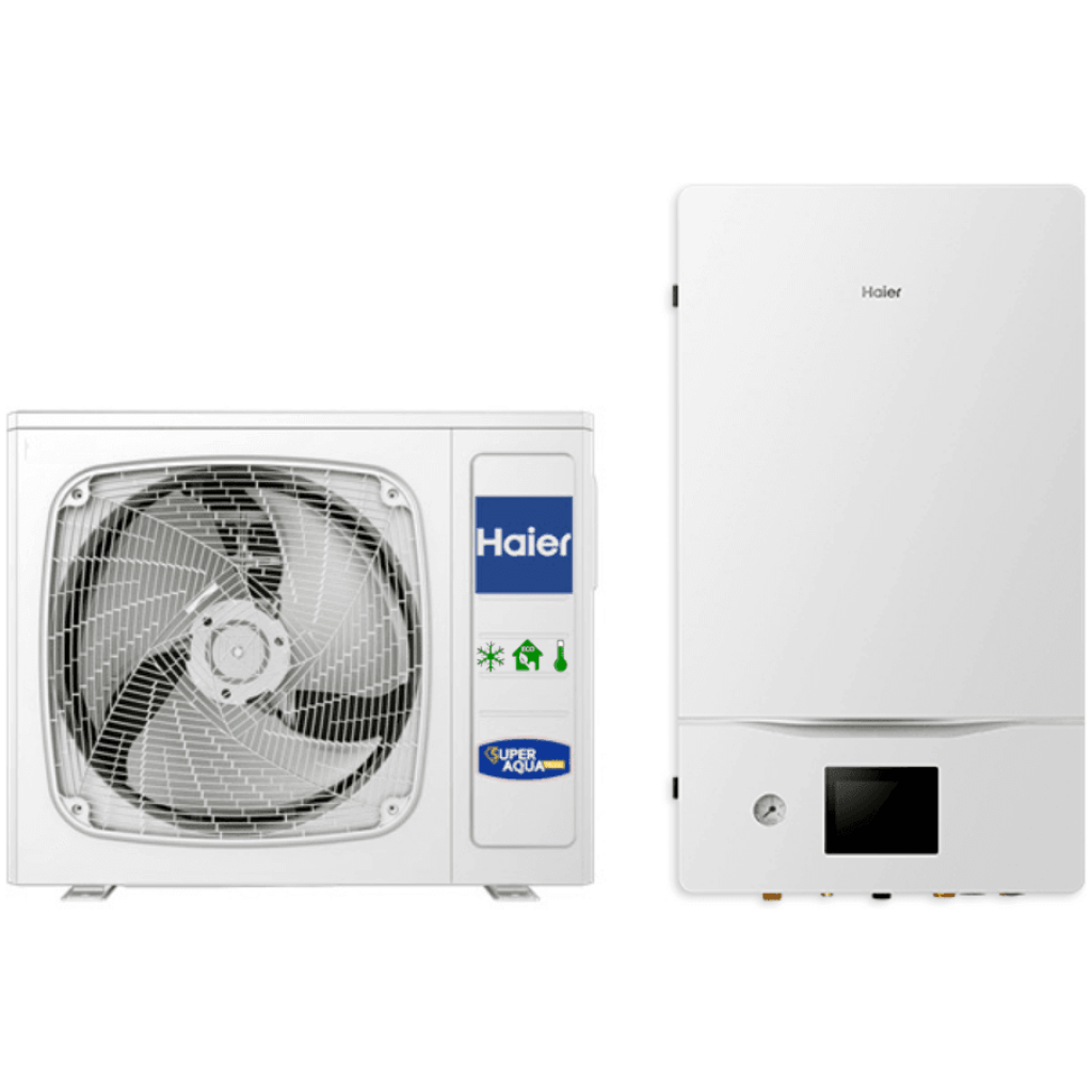 Pompa ciepła Split Super Aqua CO + CWU o mocy 6 AW062SSCHA, HU062WAMNA, R32 - HAIER