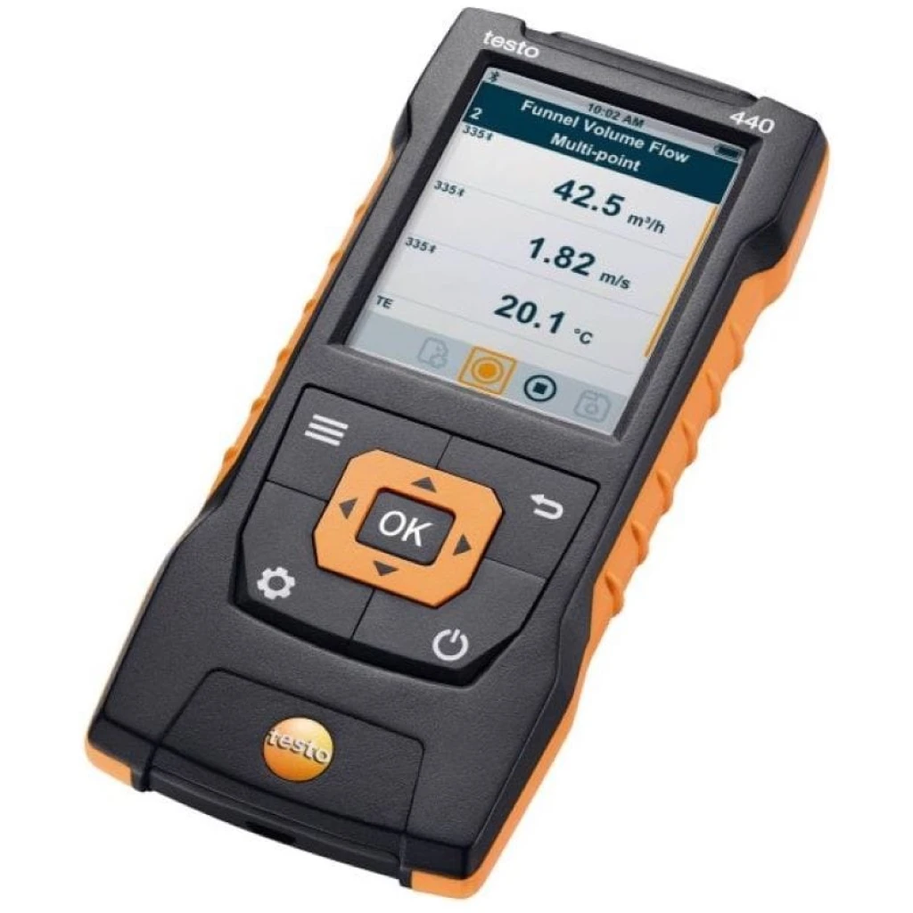 Zestaw z sondą CO2, temperatury i wilgotności (Bluetooth) testo 440, miernik wielofunkcyjny - TESTO