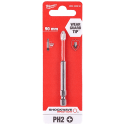 Bit udarowy SHOCKWAVE PH2 x 90 mm - MILWAUKEE 4932430856