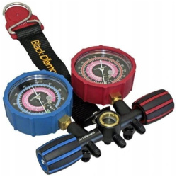 Manometry na belce z trzema wężami serwisowymi 180 cm - BLACK DIAMOND 27456