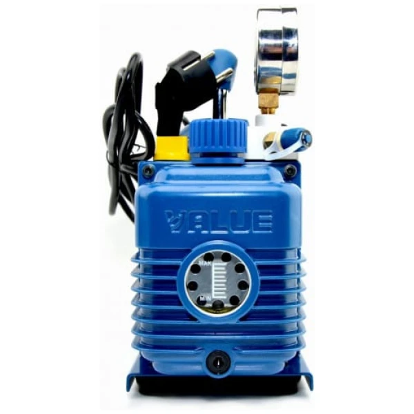 Pompa próżniowa 51 l/min, dwustopniowa z wacuometrem V-i220SV - VALUE