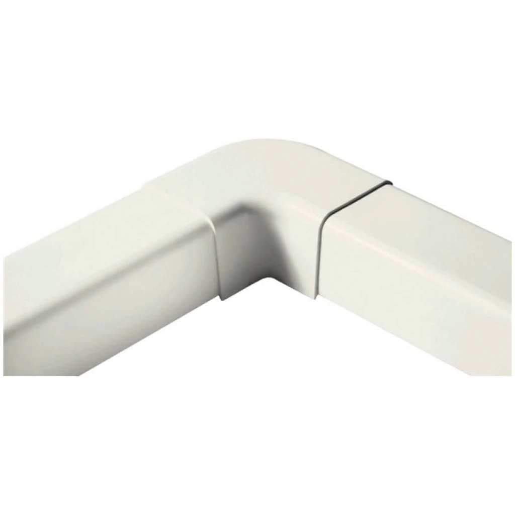 Kolano 90st. do korytka instalacyjnego PVC, kąt płaski, zakręt - 1207CP-W