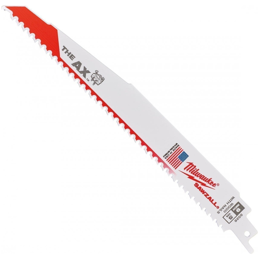 Brzeszczot HEAVY DUTY AX do prac wyburzeniowych 230 mm ( 5 szt.) - MILWAUKEE 48005026