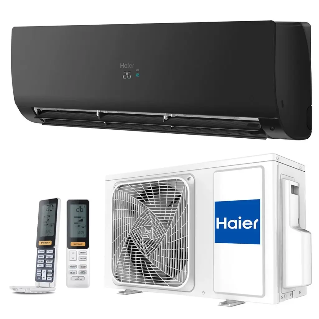 Klimatyzator Flexis Plus Black Matt naścienny AS35S2SF1FA-BH + 1U35S2M1FA-2 3,5kW - HAIER