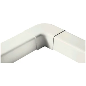 Kolano 90st. do korytka instalacyjnego PVC, kąt płaski, zakręt - 0907CP-W