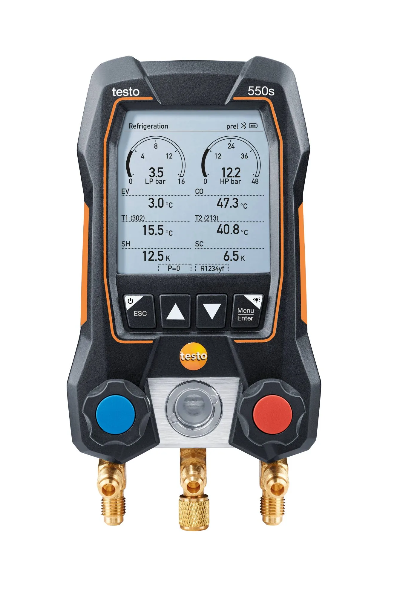 Manometr elektroniczny Testo 550s + bezprzewodowe sondy do pomiaru temperatury 115i 1526594 - TESTO