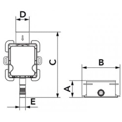 Syfon suchy REGIO podtynkowy do skroplin z kulką anty-zapachową - SMART CLIMA
