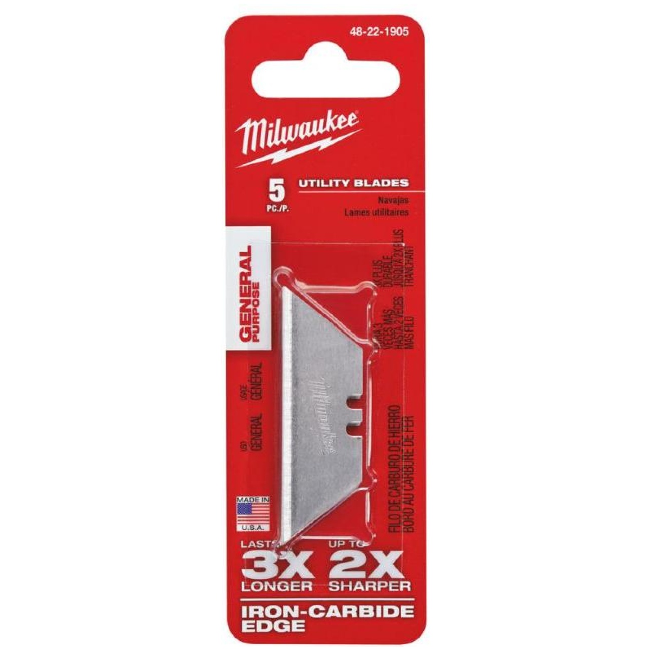 Wymienne ostrze trapezowe do noża 62 mm 5 szt - MILWAUKEE 48221905