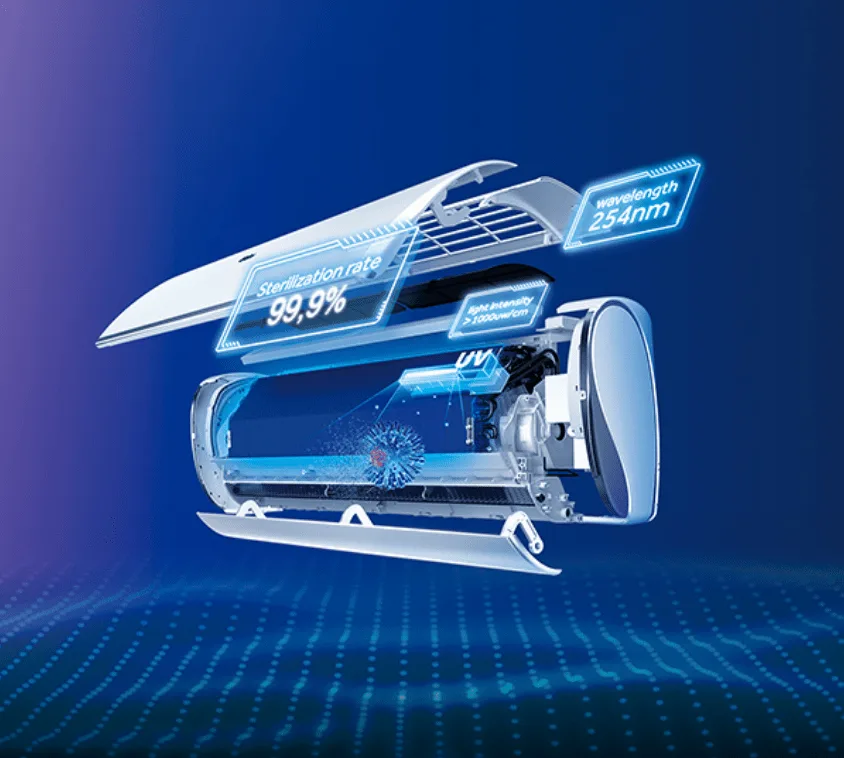 Klimatyzator Flexis Plus White Shine kpl. AS25S2SF1FA-LW + 1U25S2M1FA-2 2,6kW - HAIER