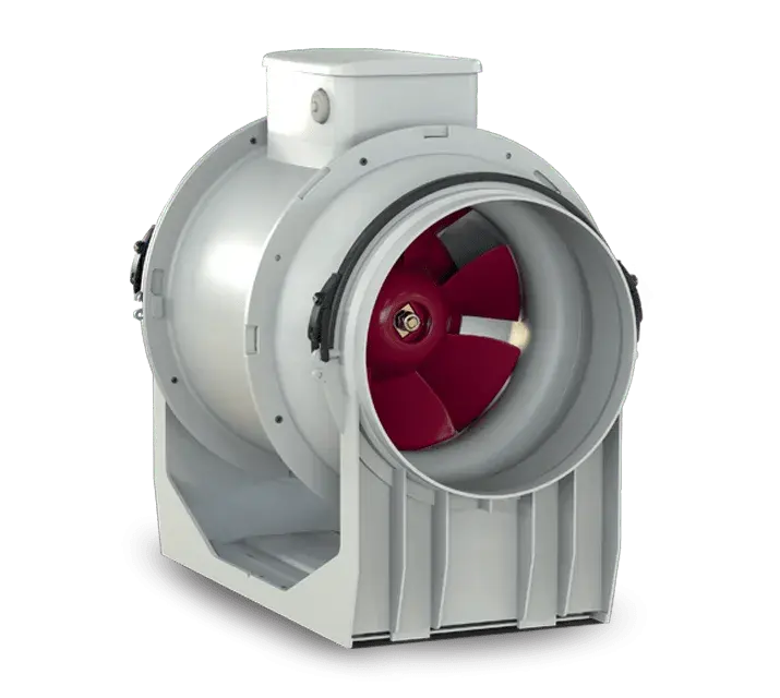 Wentylator kanałowy 200 m3/h o przepływie mieszanym 100 mm - VORTICE Lineo 100 Q
