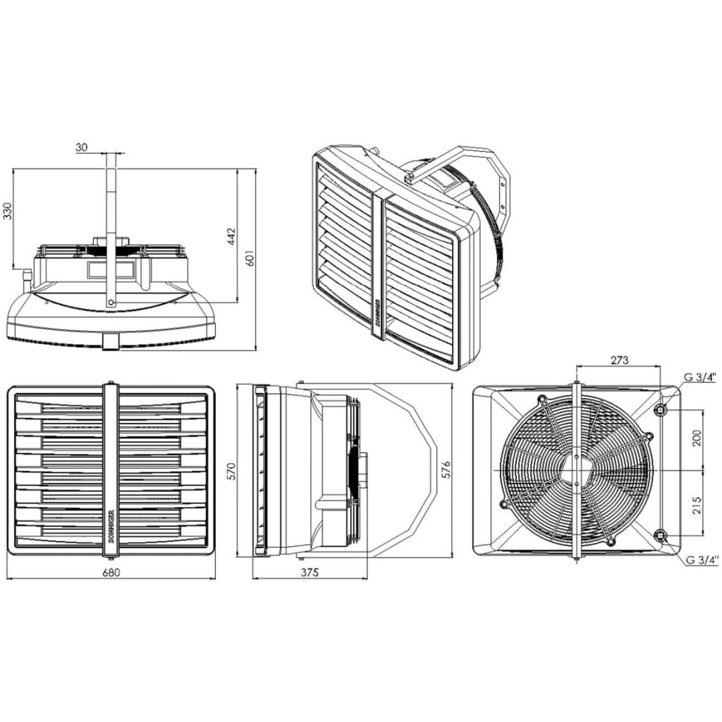 Nagrzewnica wodna HEATER CONDENS CR1 - SONNIGER