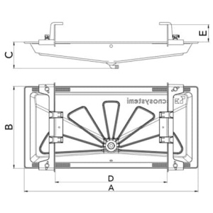 Taca ociekowa "Blue river" 1250x500 mm + kabel grzewczy 3 m + uchwyty mocujące - SMART CLIMA SCD300076