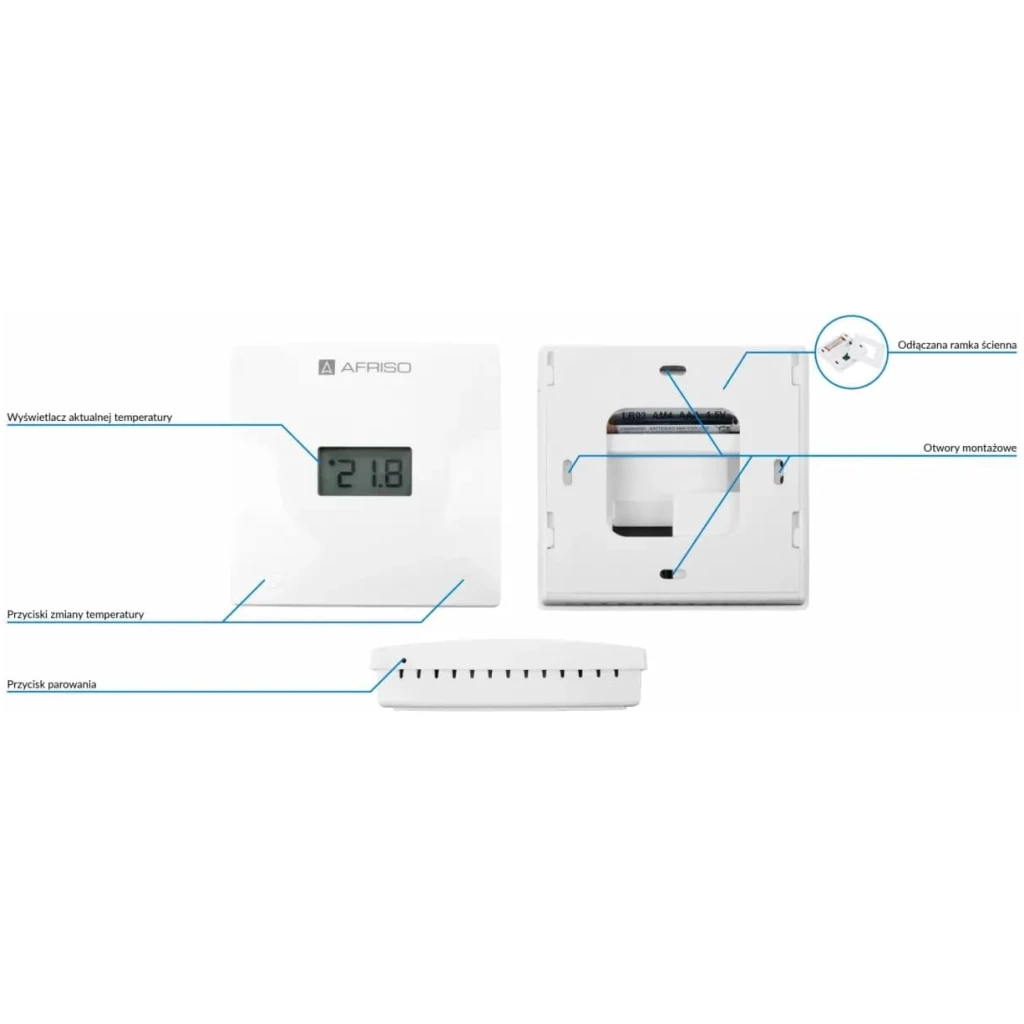 Termostat bezprzewodowy FloorControl RT01 F-BAT ( na baterie ) - AFRISO