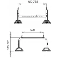 Podstawa regulowana stojak pod pompę ciepła FF-755 - FRAME FOOT