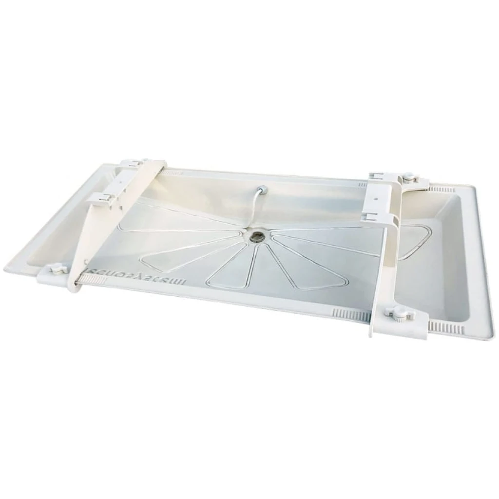 Taca ociekowa "Blue river" 1250 x 500 mm + 3m kabel grzewczy z wbudowanym termostatem + uchwyty mocujące - SMART CLIMA