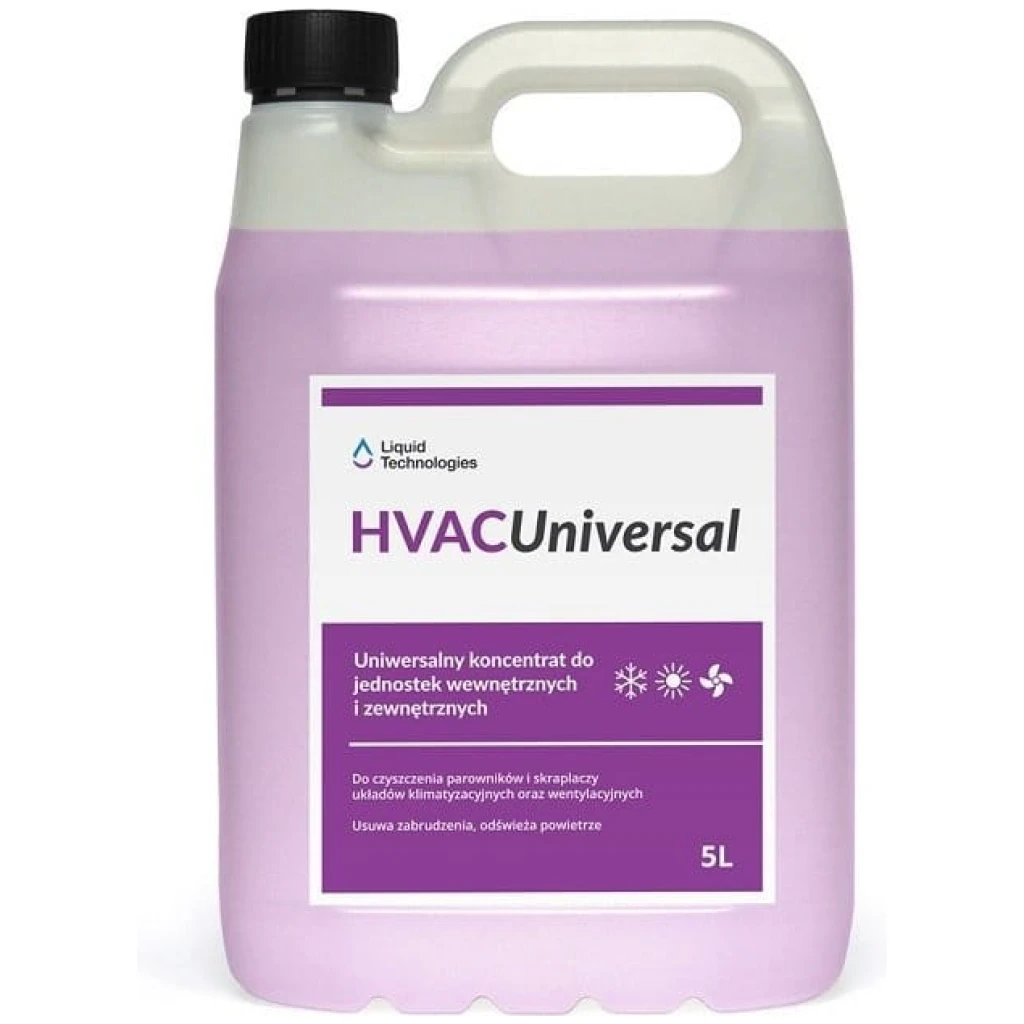 HVAC Universal środek do czyszczenia klimatyzatorów, jednostek wewnętrznych koncentrat 5 l - LIQUID TECHNOLOGIES