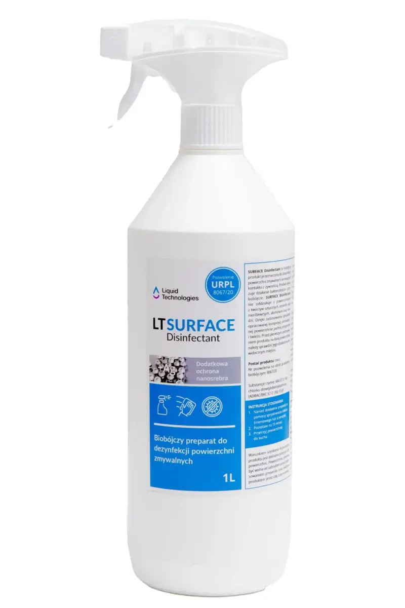 SURFACE Disinfectant 1 L płyn do dezynfekcji, środek biobójczy - LIQUID TECHNOLOGIES