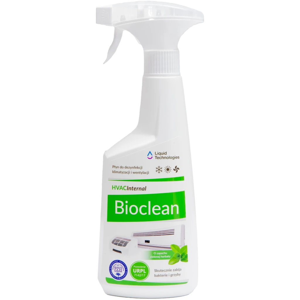 HVAC Internal Bioclean 500 ml środek do dezynfekcji urządzeń klimatyzacyjnych i wentylacyjnych - LIQUID TECHNOLOGIES