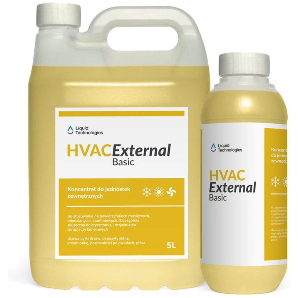 HVAC External Basic  środek do czyszczenia klimatyzatorów, jednostek zewnętrznych koncentrat 1 l - LIQUID TECHNOLOGIES