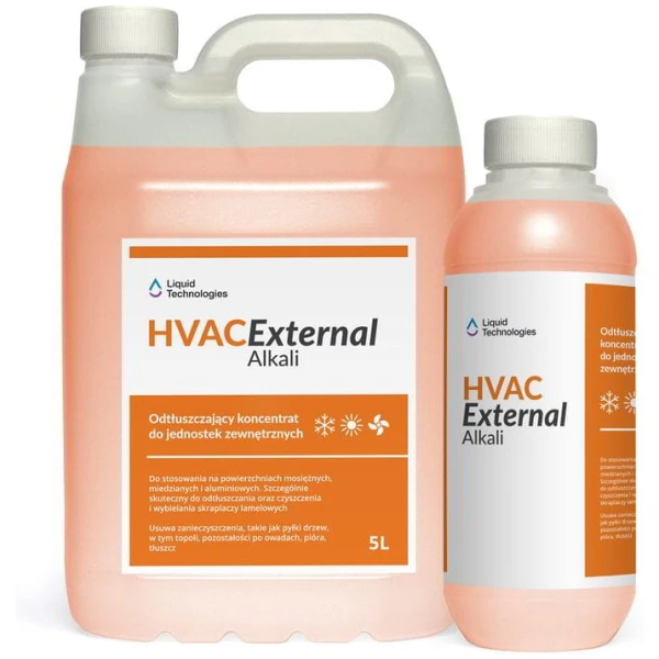 HVAC Externa Alkali środek do czyszczenia klimatyzatorów, jednostek zewnętrznych koncentrat 1 l - LIQUID TECHNOLOGIES