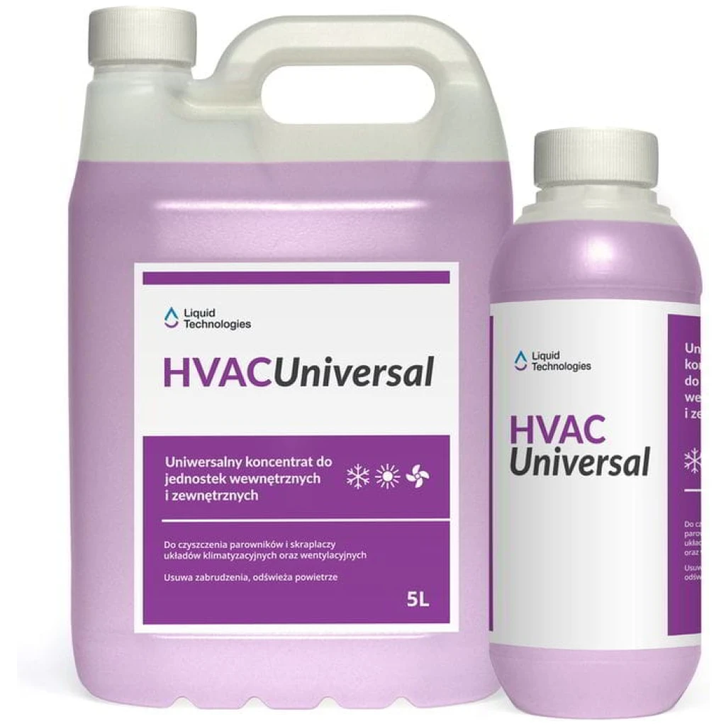 HVAC Universal środek do czyszczenia klimatyzatorów, jednostek wewnętrznych koncentrat 1 l - LIQUID TECHNOLOGIES
