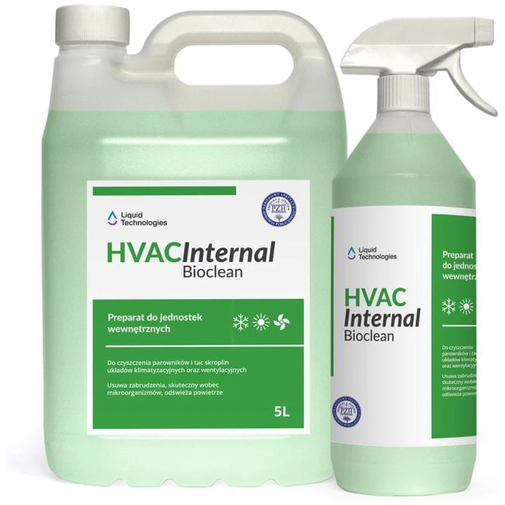HVAC Internal BioClean środek do czyszczenia klimatyzatorów, jednostek wewnętrznych RTU 1 l - LIQUID TECHNOLOGIES