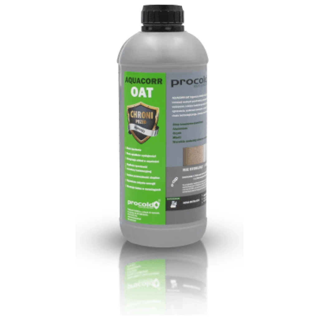 Inhibitor korozji osadów Aquacorr OAT w instalacji C.O i W.L, płukanka do instalacji 1000 ml - PROCOLD