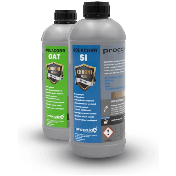 Inhibitor korozji osadów Aquacorr OAT w instalacji C.O i W.L, płukanka do instalacji 1000 ml - PROCOLD