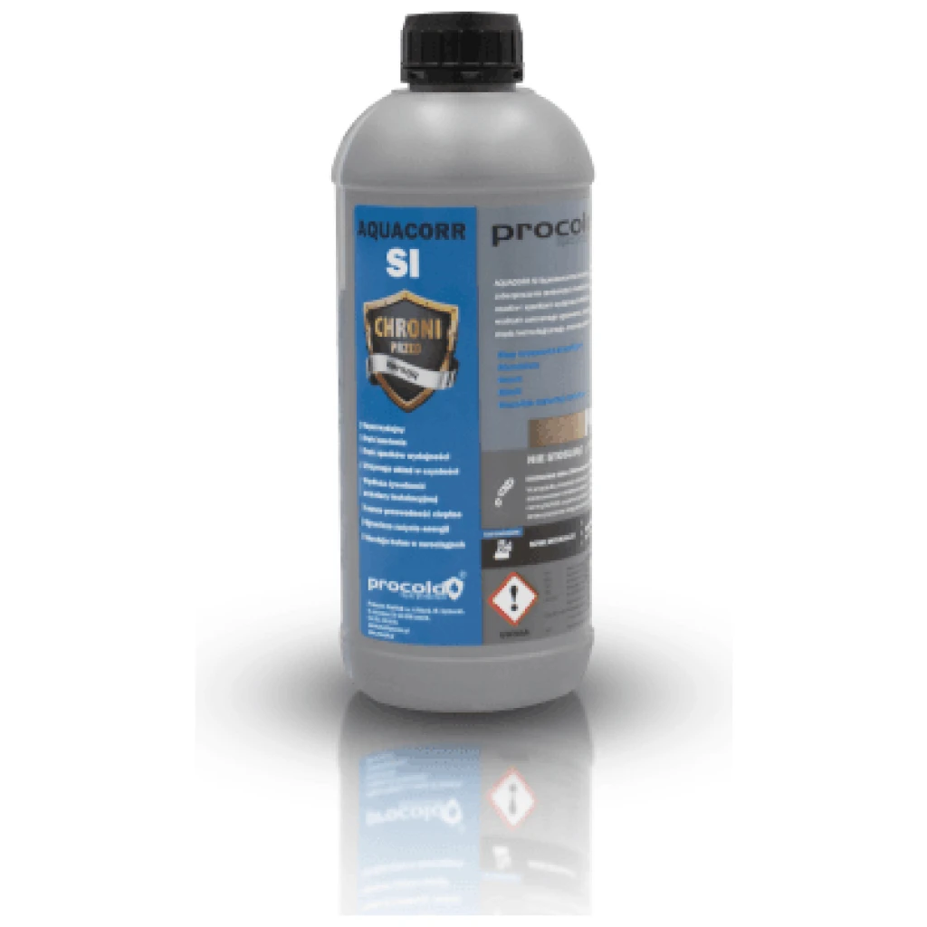 Inhibitor korozji osadów Aquacorr SI  w instalacji C.O i W.L, płukanka do instalacji 1000 ml - PROCOLD