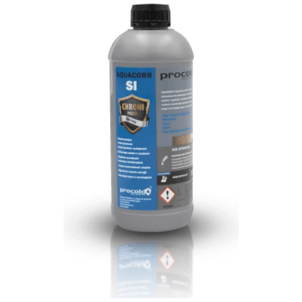 Inhibitor korozji osadów Aquacorr SI  w instalacji C.O i W.L, płukanka do instalacji 1000 ml - PROCOLD