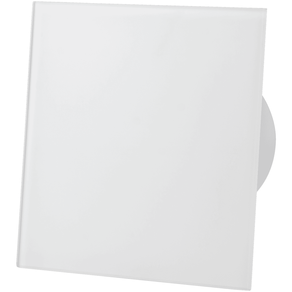 Zestaw: dRim Ø100 HS BB wentylator + Panel szklany biały mat