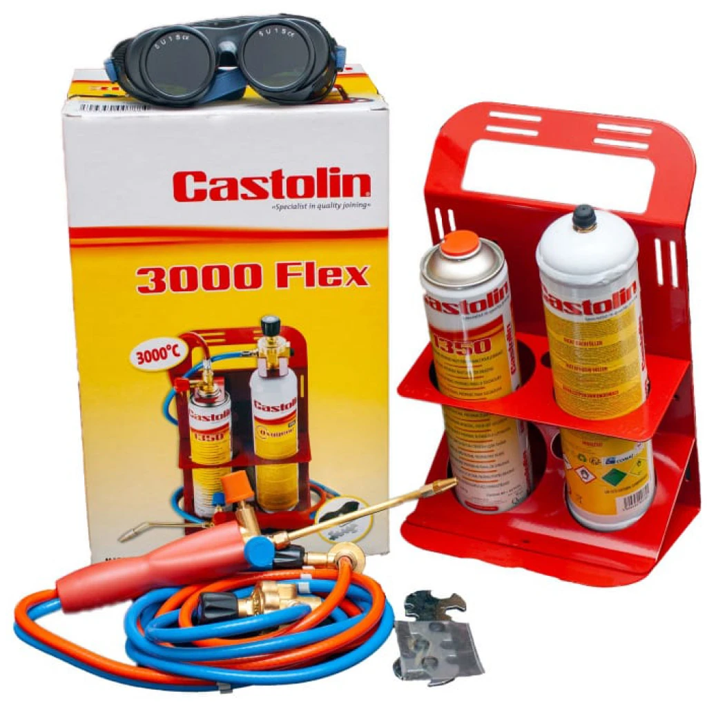 Zestaw do lutowania palnik z gazem i tlenem 3000 Flex - CASTOLIN 600825