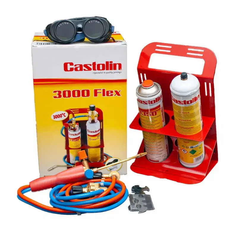 Zestaw do lutowania palnik z gazem i tlenem 3000 Flex - CASTOLIN 600825