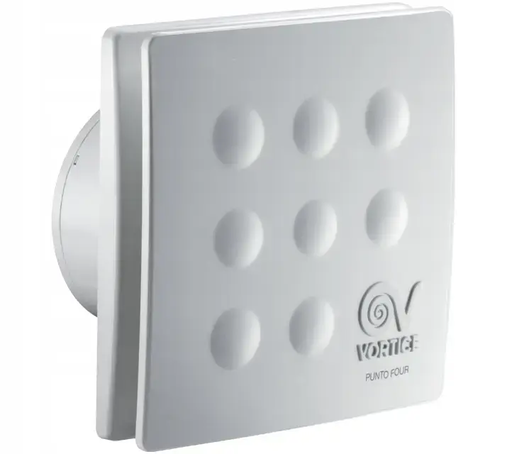 Wentylator łazienkowy ścienny sufitowy cichy i wydajny timer 120 mm - Vortice Punto Four MFO 120/5" T