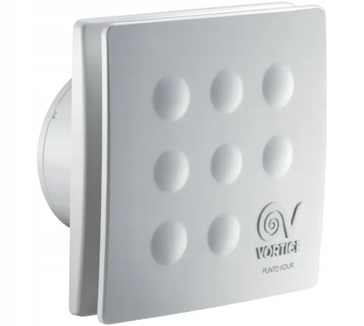 Wentylator łazienkowy ścienny sufitowy cichy i wydajny timer 120 mm - Vortice Punto Four MFO 120/5" T