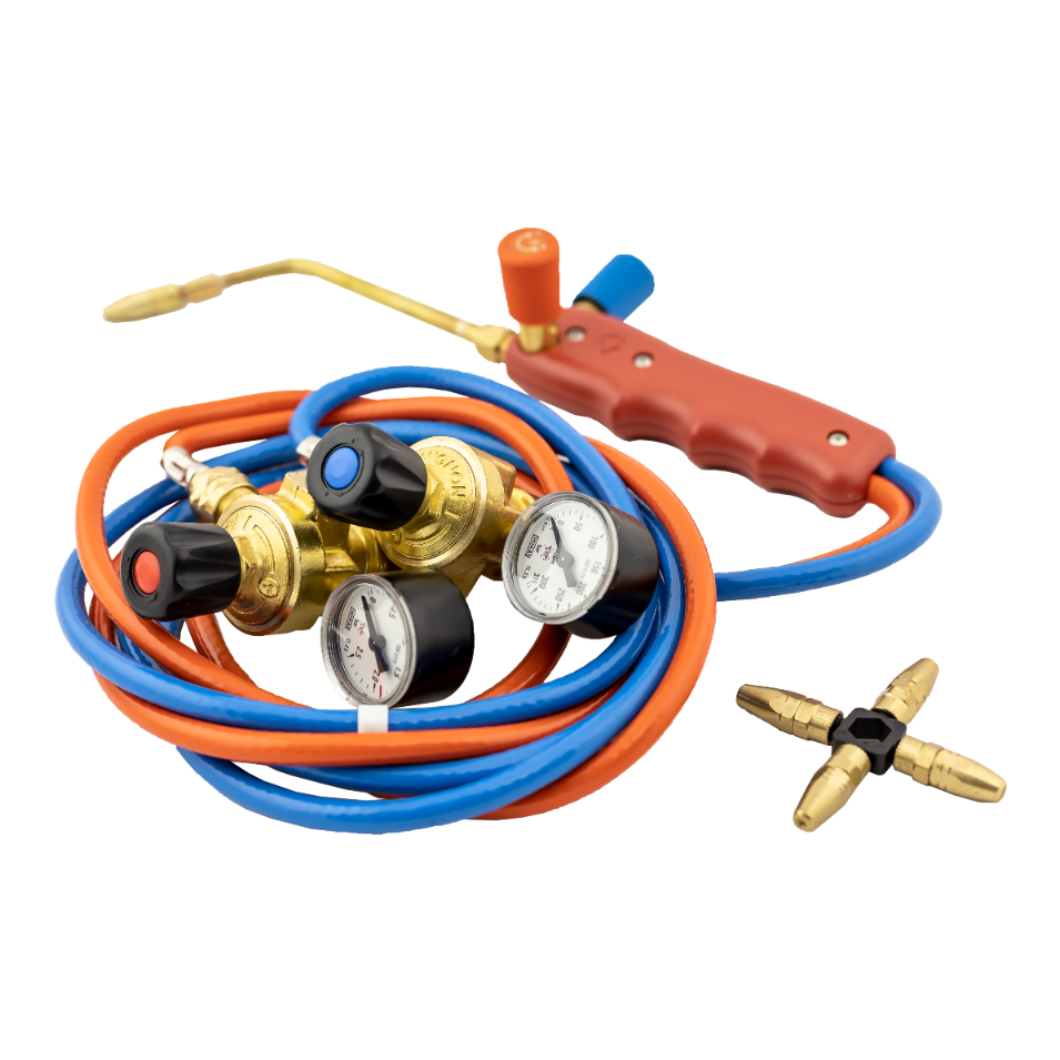 Zestaw do lutowania palnik z gazem i tlenem 4000 Flex Pro - CASTOLIN 663033