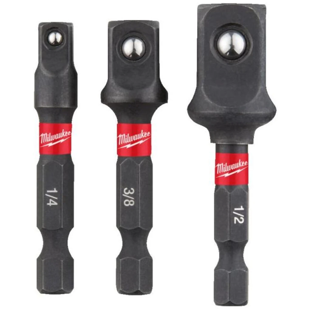 Adaptery do nasadek udarowych 3 szt. Shockwave - Milwaukee 4932479228