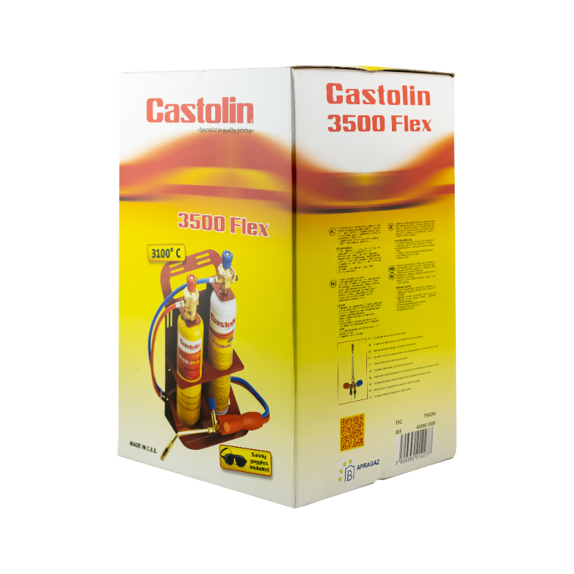 Zestaw do lutowania palnik z gazem i tlenem 3500 Flex - CASTOLIN 758290