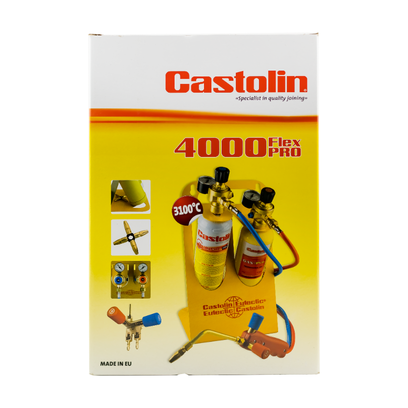 Zestaw do lutowania palnik z gazem i tlenem 4000 Flex Pro - CASTOLIN 663033