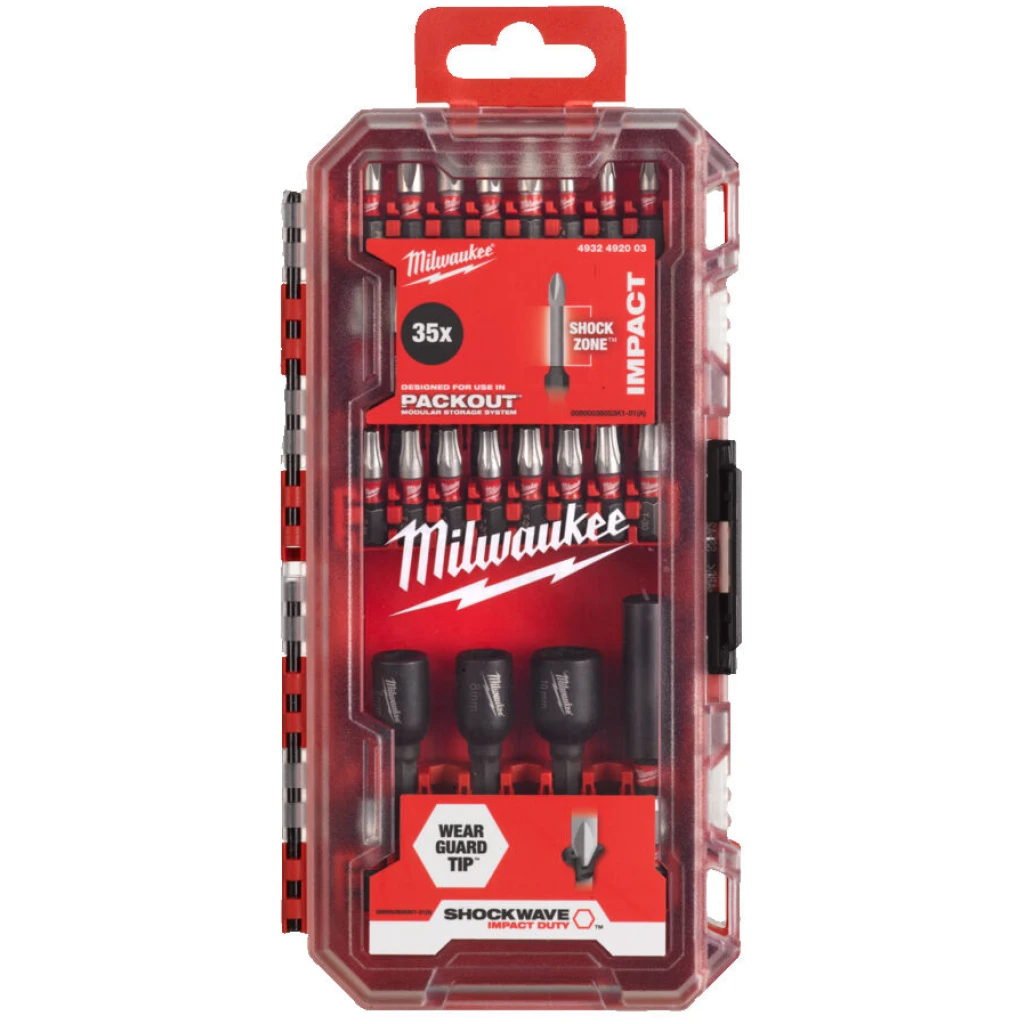 Bity udarowe 35 szt. Shockwave - Milwaukee 4932492003