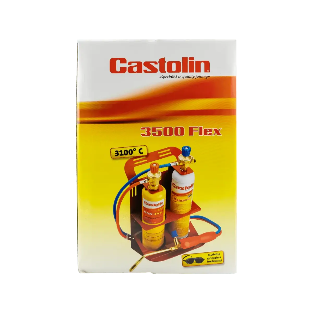 Zestaw do lutowania palnik z gazem i tlenem 3500 Flex - CASTOLIN 758290