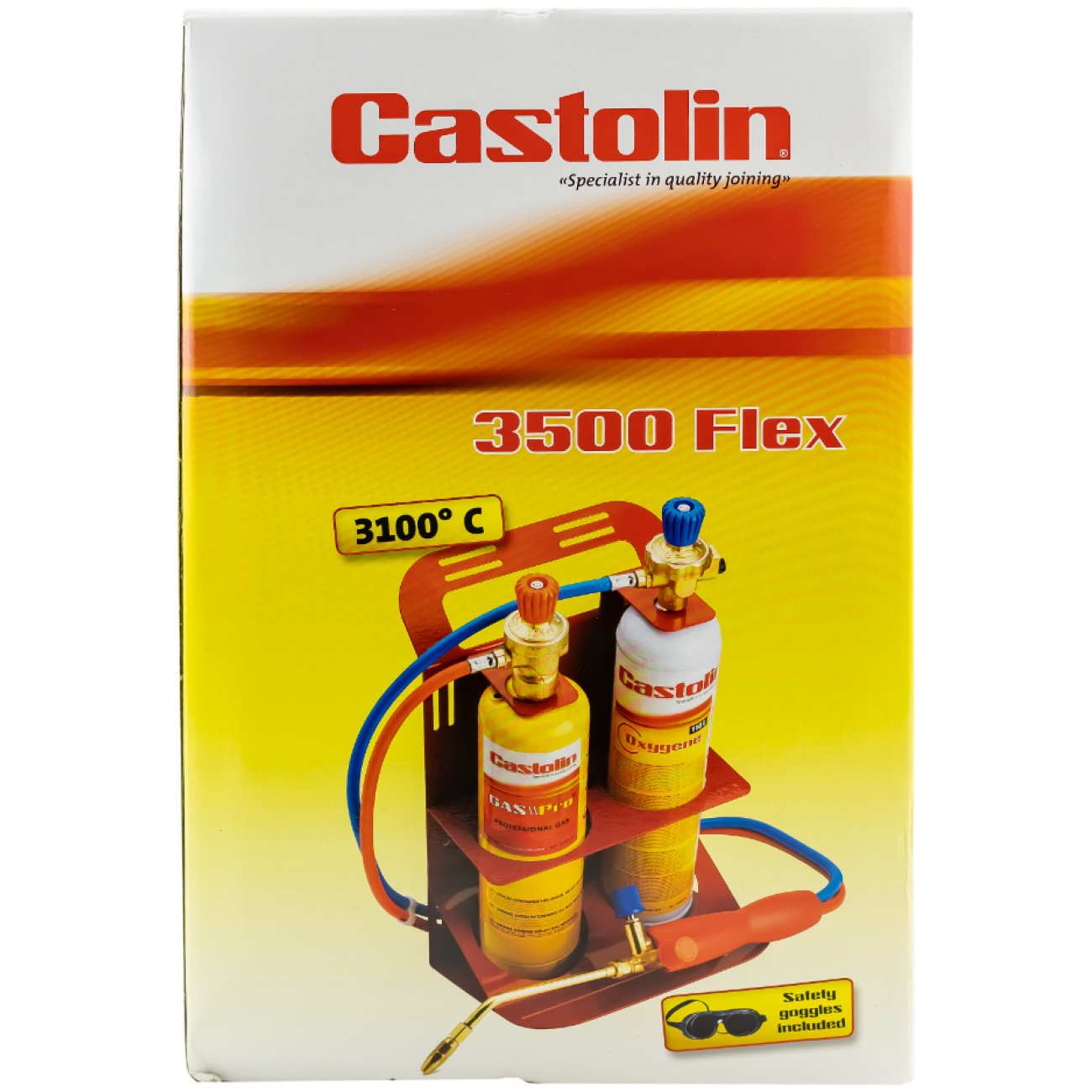 Zestaw do lutowania palnik z gazem i tlenem 3500 Flex - CASTOLIN 758290