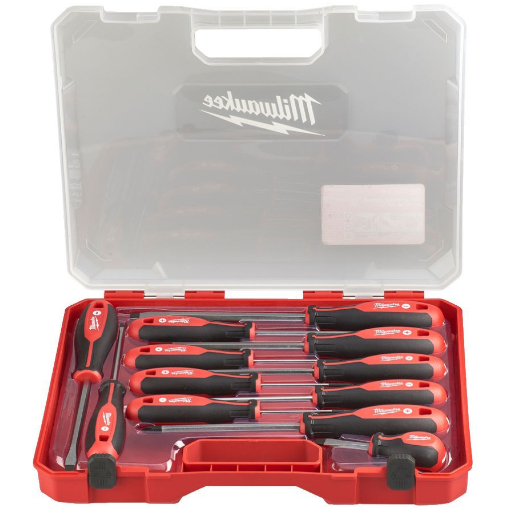 Wkrętaki PH/PZ płaskie w walizce (12 szt.) - Milwaukee 4932472003