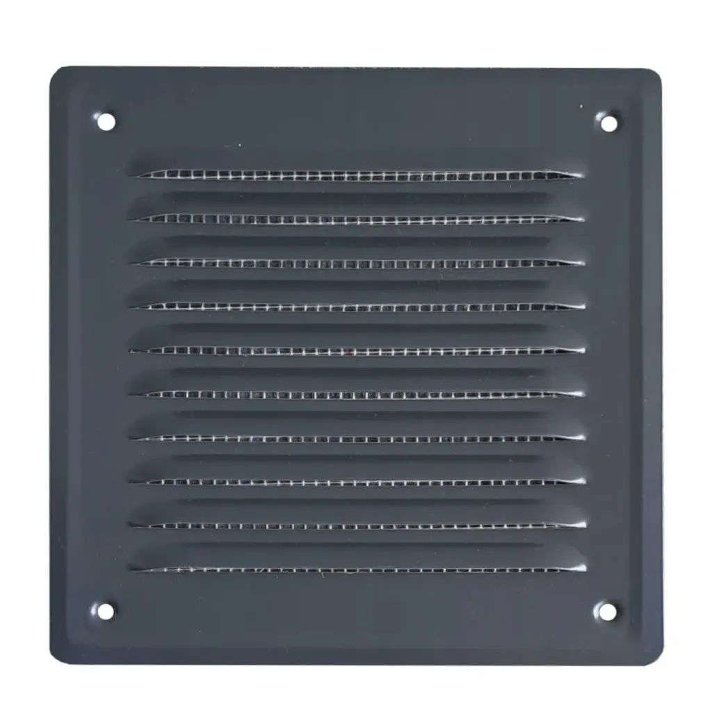 Osłona kratki skośna metalowa 140x140 grafit - AIRROXY 02-717GR
